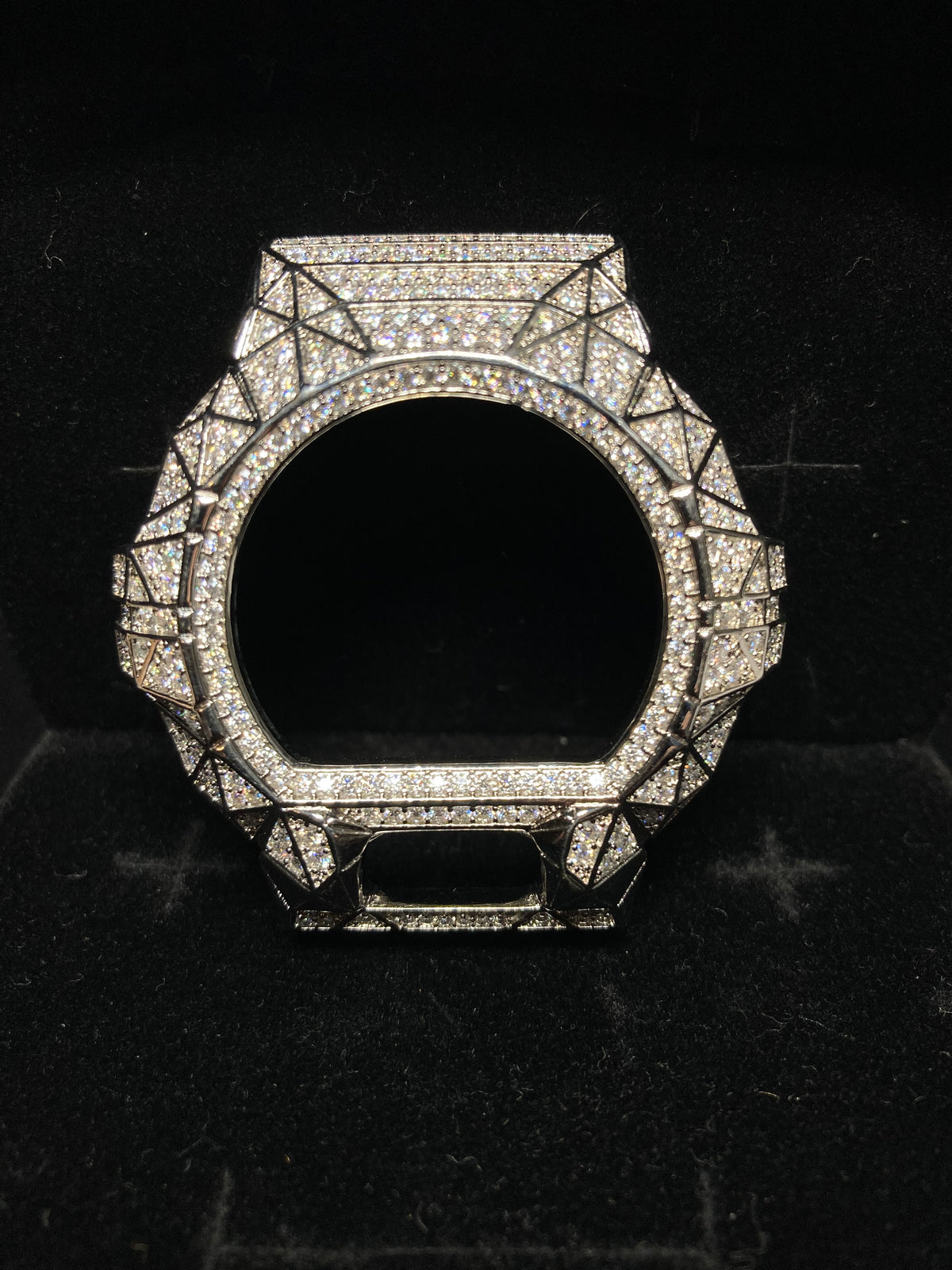 Silver Moissanite G-Shock DW6900 Bezel | Priceless Dials