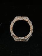 VVS Moissanite Iced-Out AK-47 Watch Bezel – Silver & Rose Gold for GM2100 & GA2100