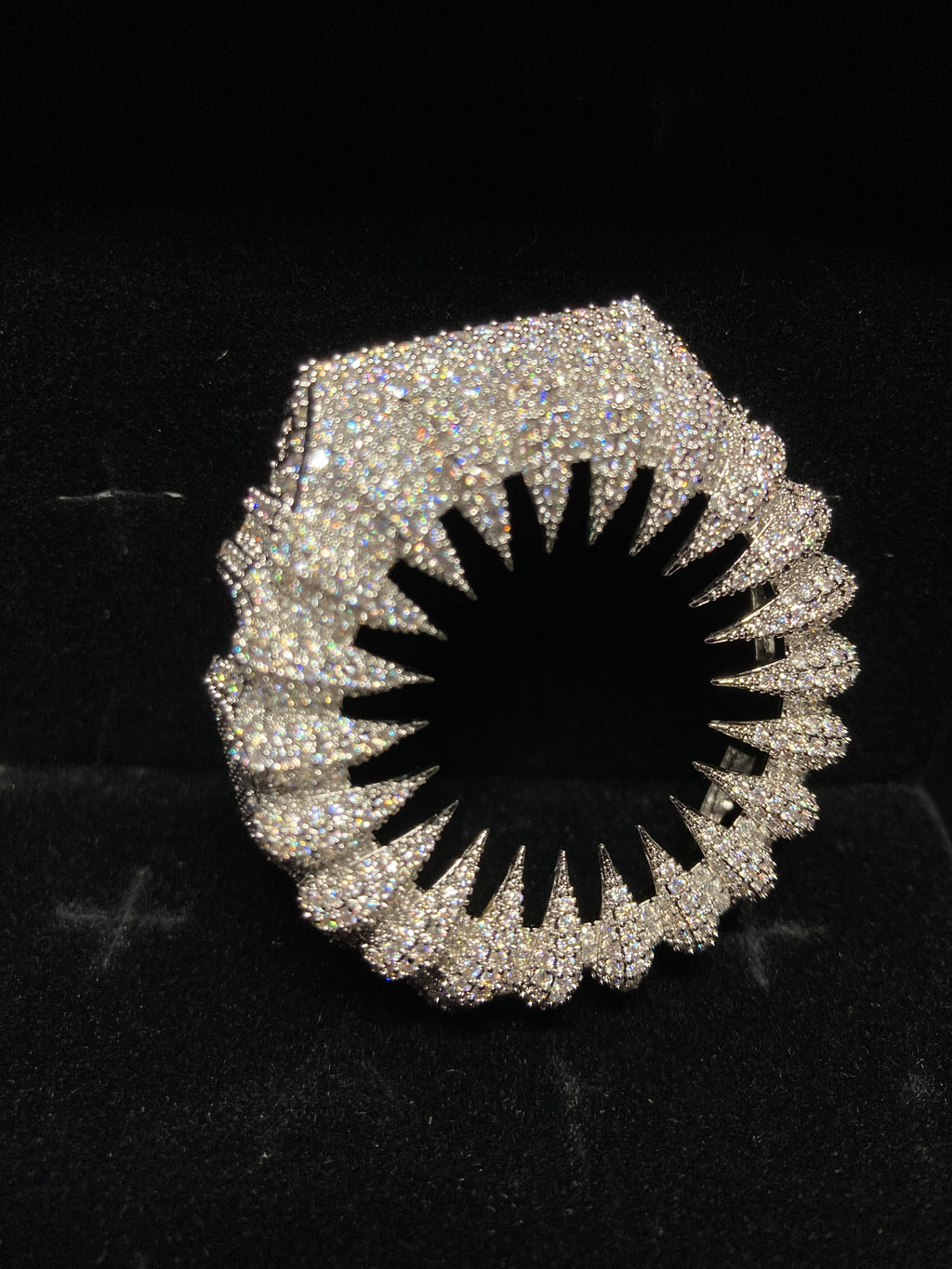 VVS Moissanite Silver Iced-Out Claw Watch Bezel for GM2100 & GA2100