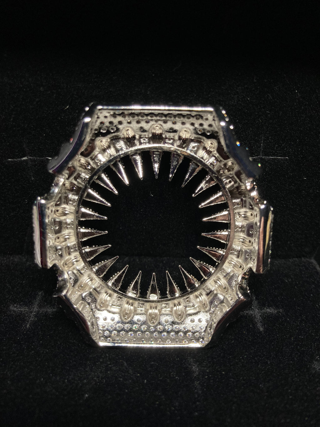 VVS Moissanite Silver Iced-Out Claw Watch Bezel for GM2100 & GA2100