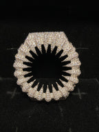 VVS Moissanite Silver Iced-Out Claw Watch Bezel for GM2100 & GA2100