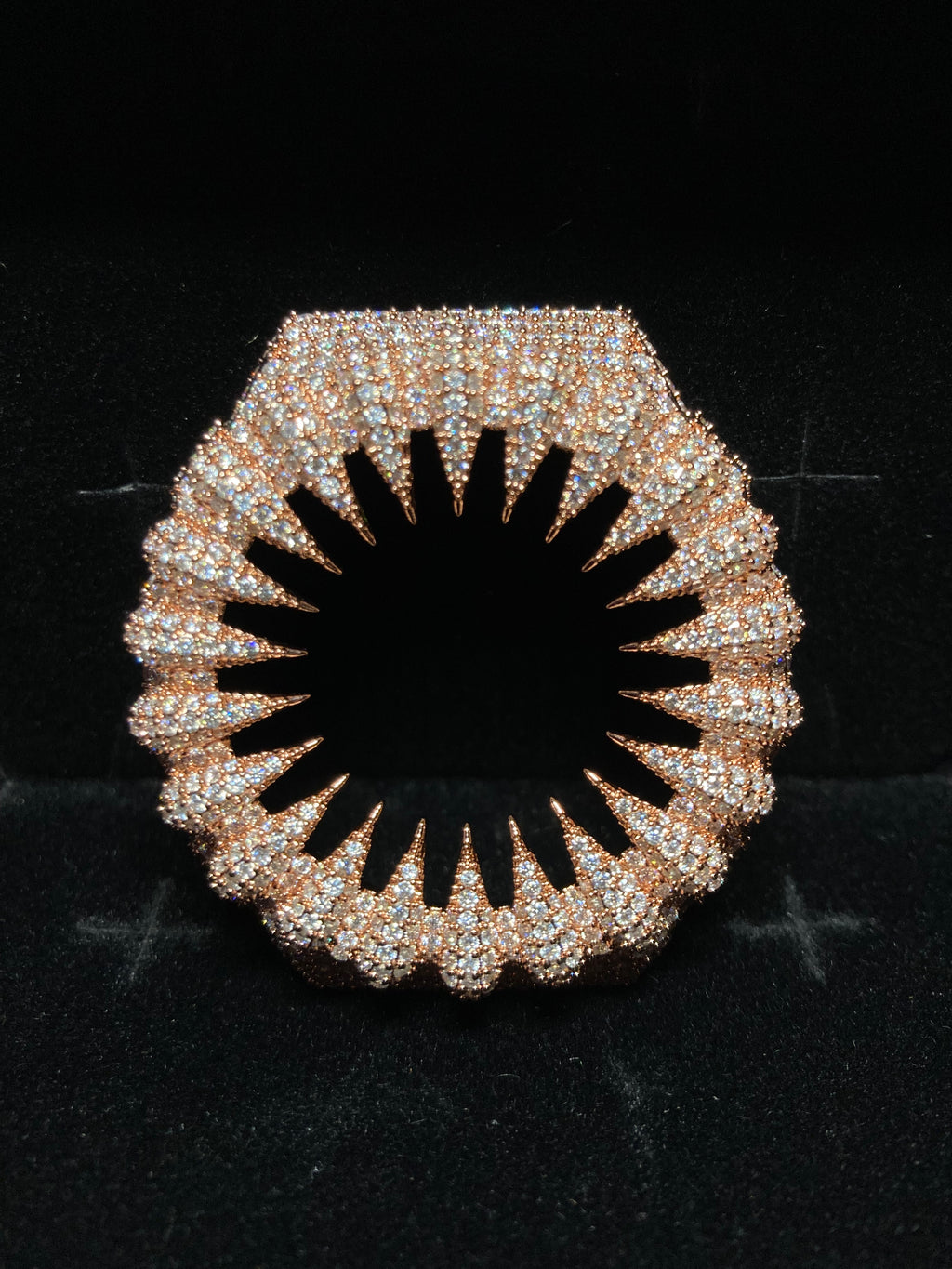 VVS Moissanite Rose Gold Iced-Out Claw Watch Bezel for GM2100 & GA2100