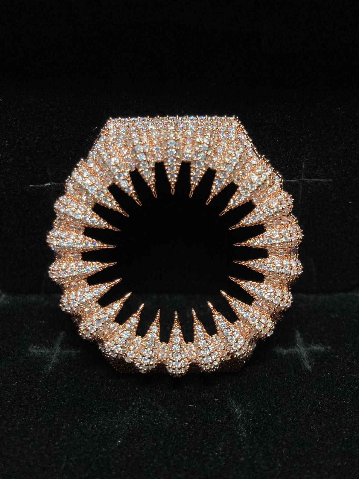 VVS Moissanite Rose Gold Iced-Out Claw Watch Bezel for GM2100 & GA2100