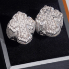 925 Sterling Silver Baguette Moissanite Cross Ring | Men’s GRA-Certified Fine Jewelry