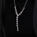 925 Sterling Silver Elegant Moissanite Necklace | GRA Certified Women’s