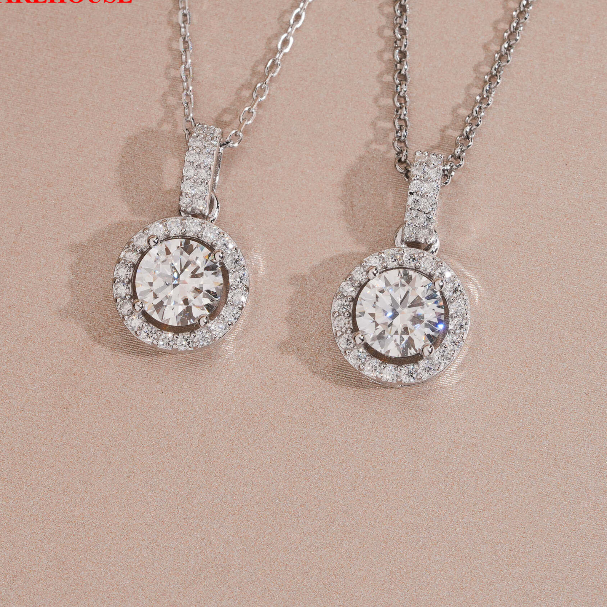 925 Sterling Silver 1CT Brilliant Cut VVS Moissanite Diamond Necklace | Women’s Fine Jewelry