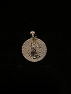 925 Sterling Silver VVS Moissanite Walking Liberty Pendant