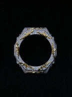 VVS Moissanite Iced-Out AK-47 Watch Bezel – Silver & Gold for GM2100 & GA2100
