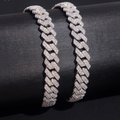 925 Sterling Silver 8mm Iced-Out Miami Cuban Bracelet | GRA Certified VVS Moissanite