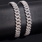 925 Sterling Silver 8mm Iced-Out Miami Cuban Bracelet | GRA Certified VVS Moissanite