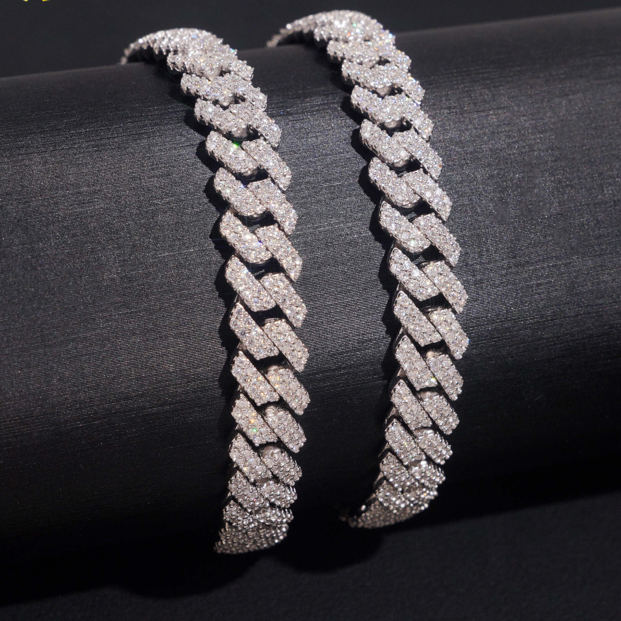 925 Sterling Silver 8mm Iced-Out Miami Cuban Bracelet | GRA Certified VVS Moissanite