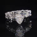 925 Sterling Silver 5ct Pear Cut VVS Moissanite Diamond Ring | Women’s Engagement Fine Jewelry
