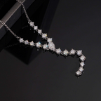 925 Sterling Silver Elegant Moissanite Necklace | GRA Certified Women’s