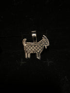 925 Sterling Silver GOAT Pendant | Iced-Out VVS Moissanite GRA Certified