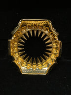 VVS Moissanite Iced-Out Claw Watch Bezel Gold for GM2100 & GA2100