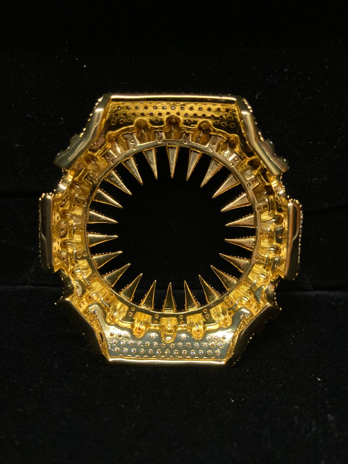 VVS Moissanite Iced-Out Claw Watch Bezel Gold for GM2100 & GA2100