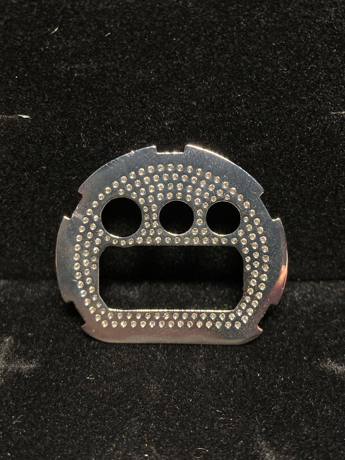 VVS Moissanite Silver Iced-Out Inner Watch Bezel for Dw6900