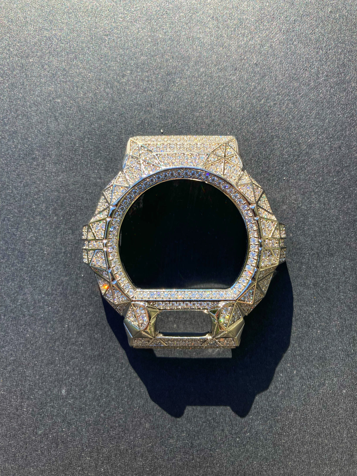 Silver Moissanite G-Shock DW6900 Bezel | Priceless Dials