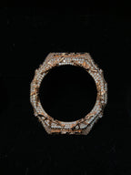 VVS Moissanite Iced-Out AK-47 Watch Bezel – Silver & Rose Gold for GM2100 & GA2100