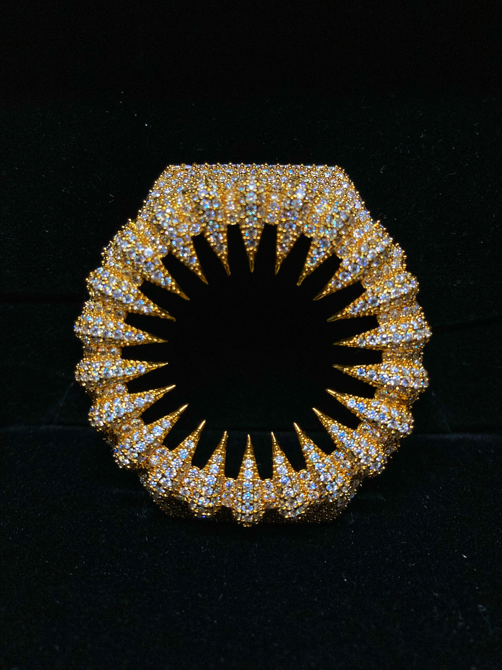 VVS Moissanite Iced-Out Claw Watch Bezel Gold for GM2100 & GA2100