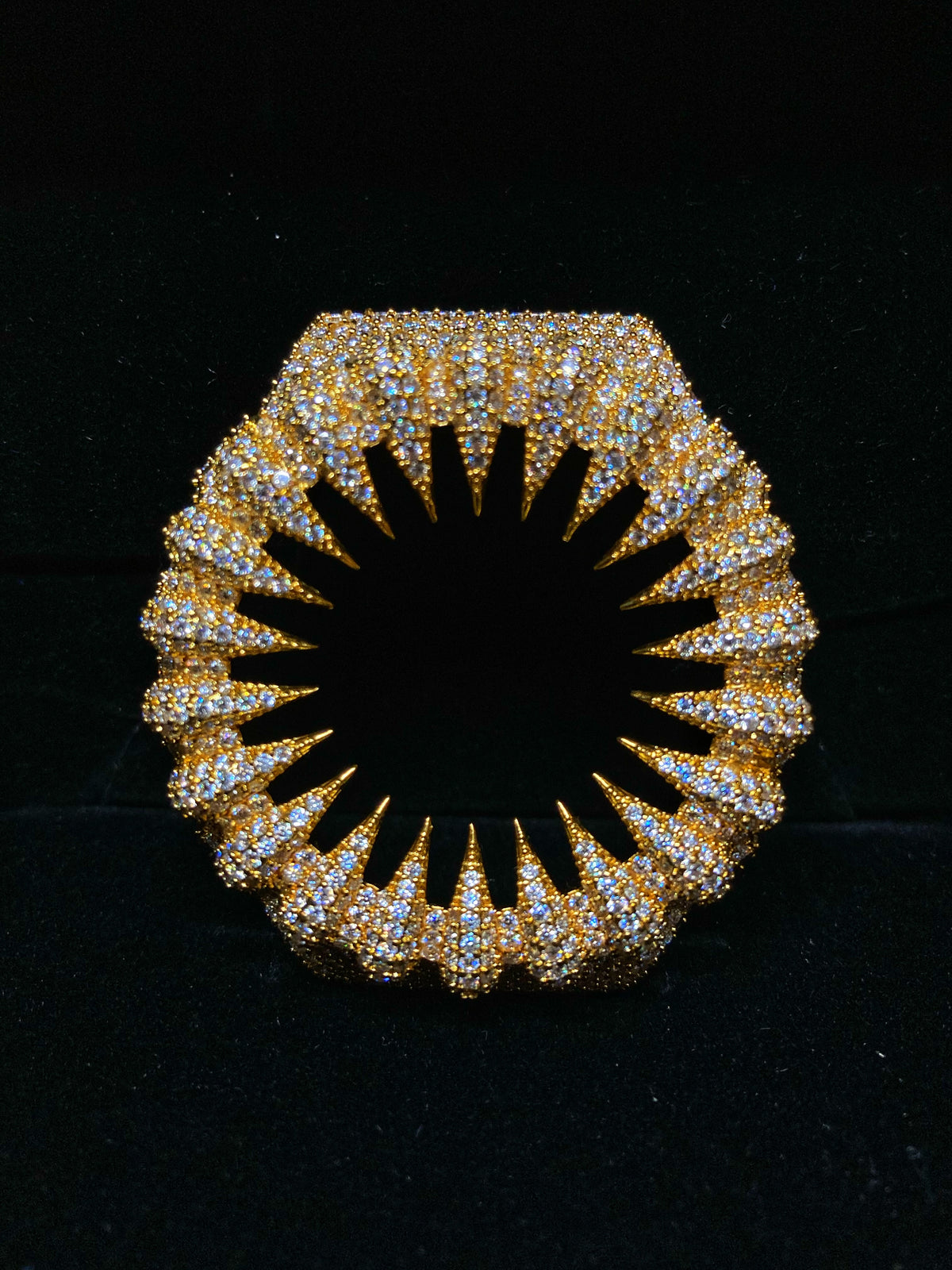 VVS Moissanite Iced-Out Claw Watch Bezel Gold for GM2100 & GA2100