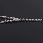 925 Sterling Silver Elegant Moissanite Necklace | GRA Certified Women’s