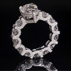 925 Sterling Silver 5ct Pear Cut VVS Moissanite Diamond Ring | Women’s Engagement Fine Jewelry
