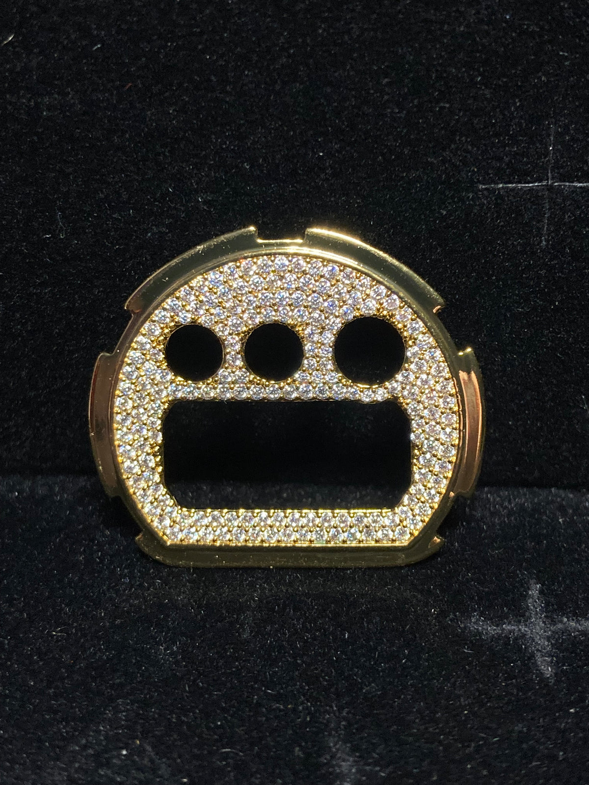 VVS Moissanite Gold Iced-Out Inner Watch Bezel for Dw6900