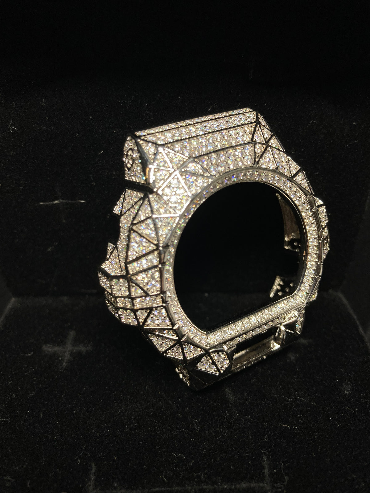 Silver Moissanite G-Shock DW6900 Bezel | Priceless Dials