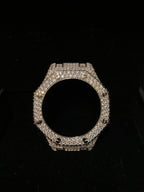 VVS Moissanite Iced-Out Silver Bezel for G-Shock GM2100 & GA2100
