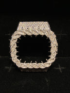 VVS Moissanite Silver Iced-Out Thorn Watch Bezel for Dw5600