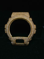 VVS Moissanite Gold Iced-Out Watch Bezel for Dw6900