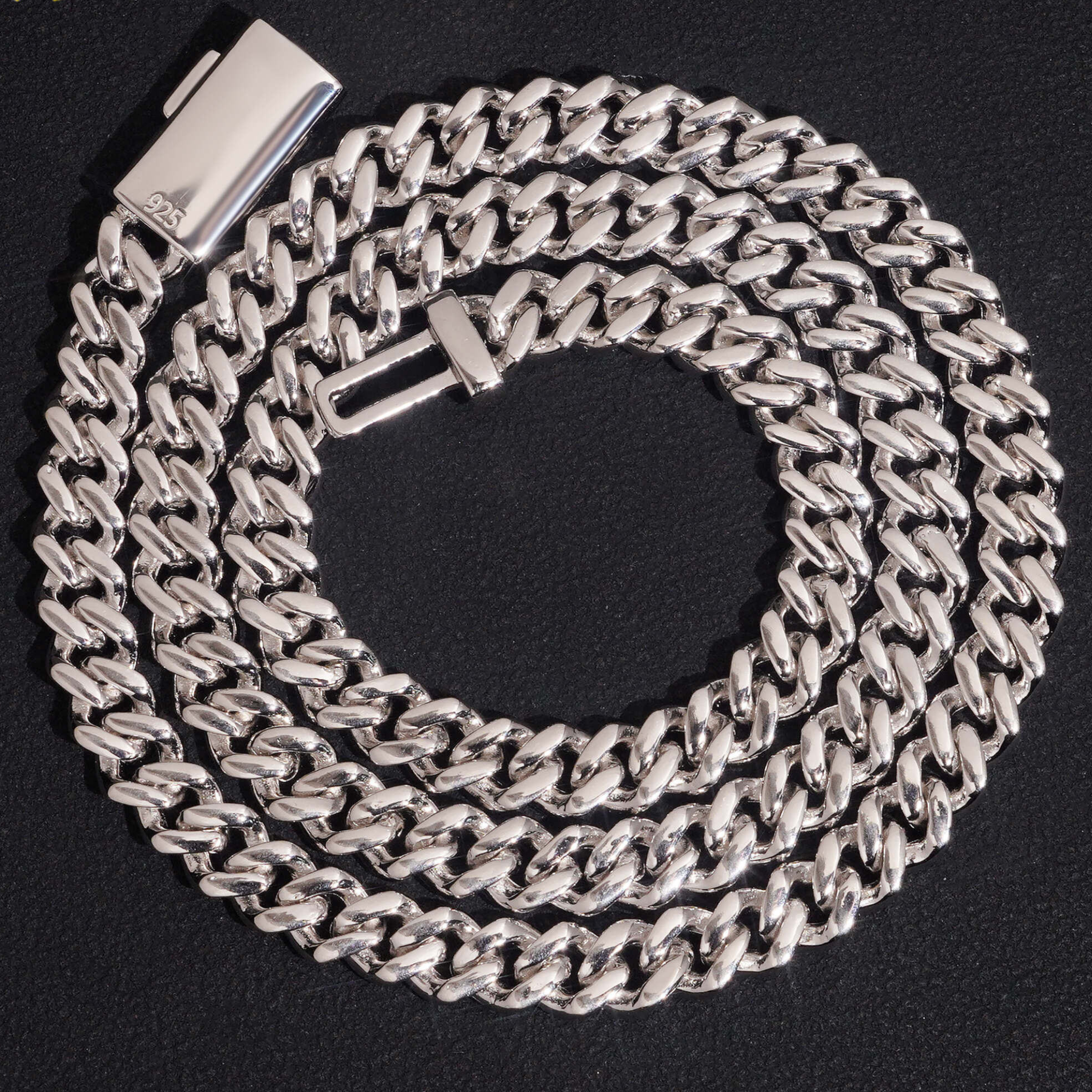 925 Sterling Silver 6mm Iced-Out Cuban Link Chain | VVS Moissanite