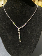 925 Sterling Silver Elegant Moissanite Necklace | GRA Certified Women’s