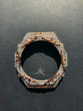 VVS Moissanite Iced-Out AK-47 Watch Bezel – Silver & Rose Gold for GM2100 & GA2100