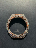 VVS Moissanite Iced-Out AK-47 Watch Bezel – Silver & Rose Gold for GM2100 & GA2100