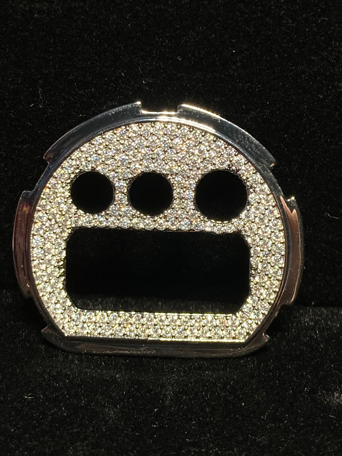 VVS Moissanite Silver Iced-Out Inner Watch Bezel for Dw6900