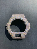 VVS Moissanite Silver Iced-Out Watch Bezel for Dw6900