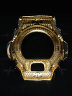 VVS Moissanite Gold Cross Iced-Out Watch Bezel for Dw6900