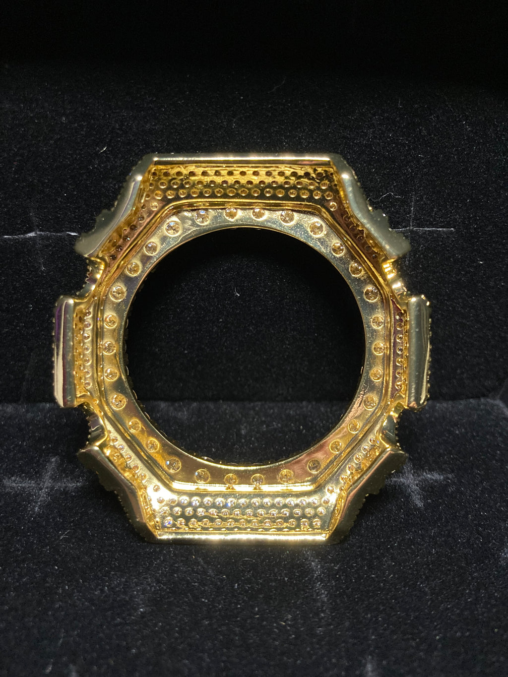 VVS Moissanite Gold Iced-Out Watch Bezel for GM2100 & GA2100