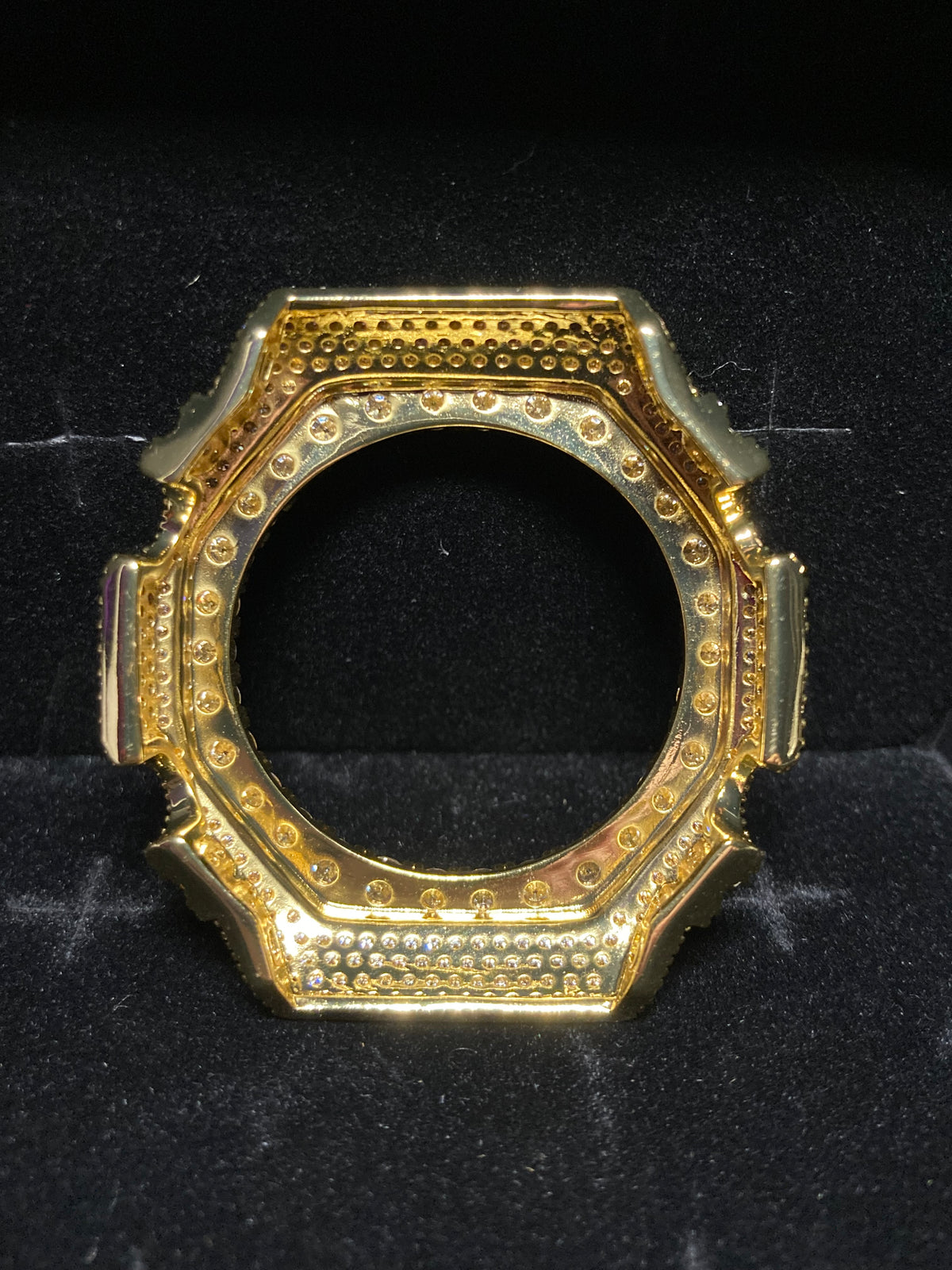 VVS Moissanite Gold Iced-Out Watch Bezel for GM2100 & GA2100