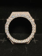 VVS Moissanite Silver Iced-Out Watch Bezel for GM2100 & GA2100