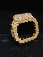 VVS Moissanite Gold Iced-Out Thorn Watch Bezel for Dw5600