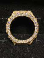 VVS Moissanite Gold Iced-Out Watch Bezel for GM2100 & GA2100