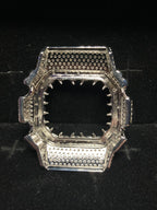 VVS Moissanite Silver Iced-Out Thorn Watch Bezel for Dw5600