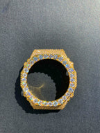 VVS Moissanite Gold Iced-Out Watch Bezel for GM2100 & GA2100