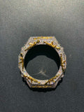 VVS Moissanite Iced-Out AK-47 Watch Bezel – Silver & Gold for GM2100 & GA2100