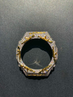 VVS Moissanite Iced-Out AK-47 Watch Bezel – Silver & Gold for GM2100 & GA2100