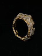 VVS Moissanite Iced-Out AK-47 Watch Bezel – Silver & Gold for GM2100 & GA2100