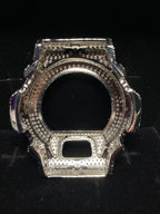 VVS Moissanite Silver Cross Iced-Out Watch Bezel for Dw6900